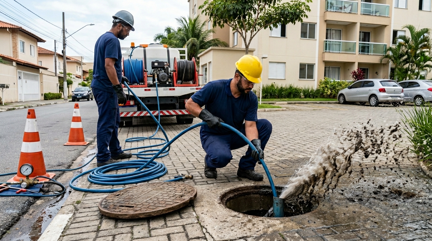Desobstrução com Alta Pressão em Curitiba‑PR