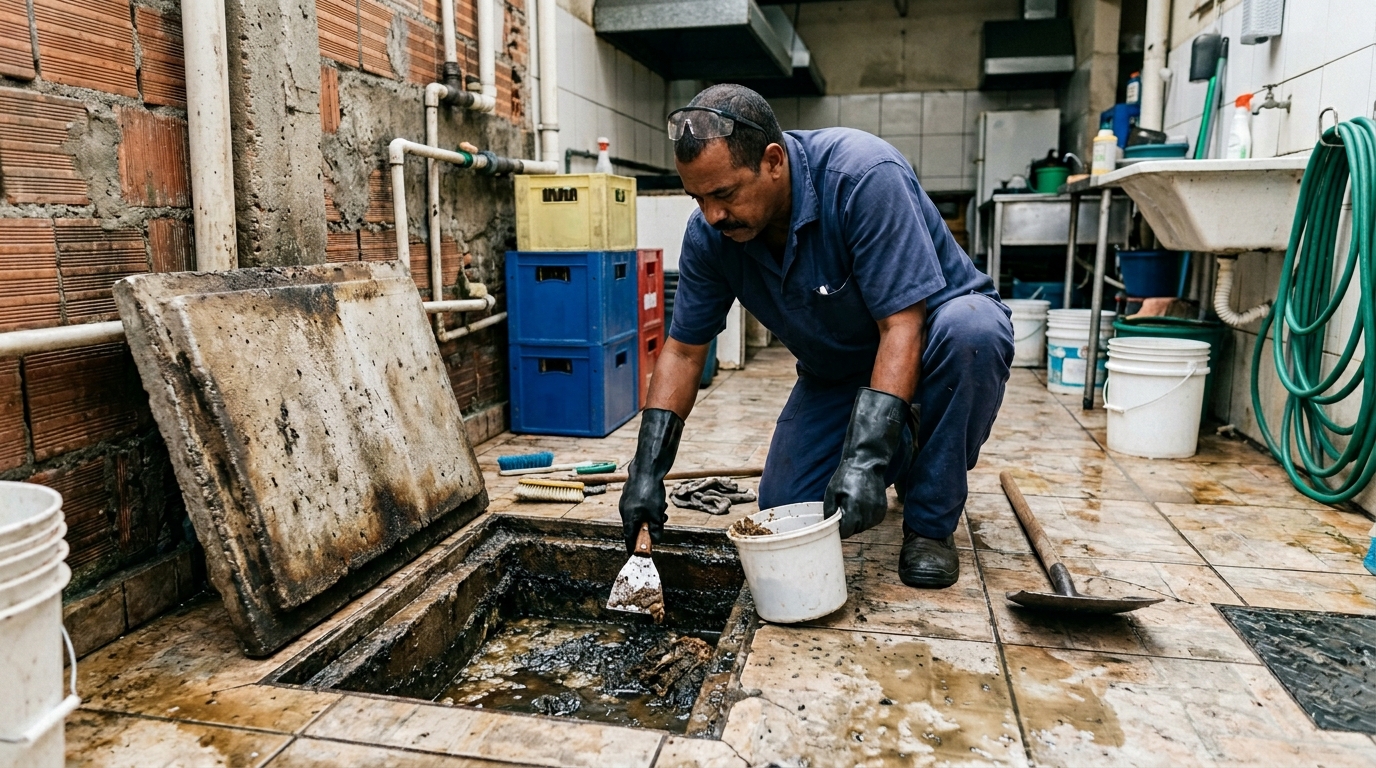 Esvaziamento de Caixa de Gordura em Curitiba‑PR